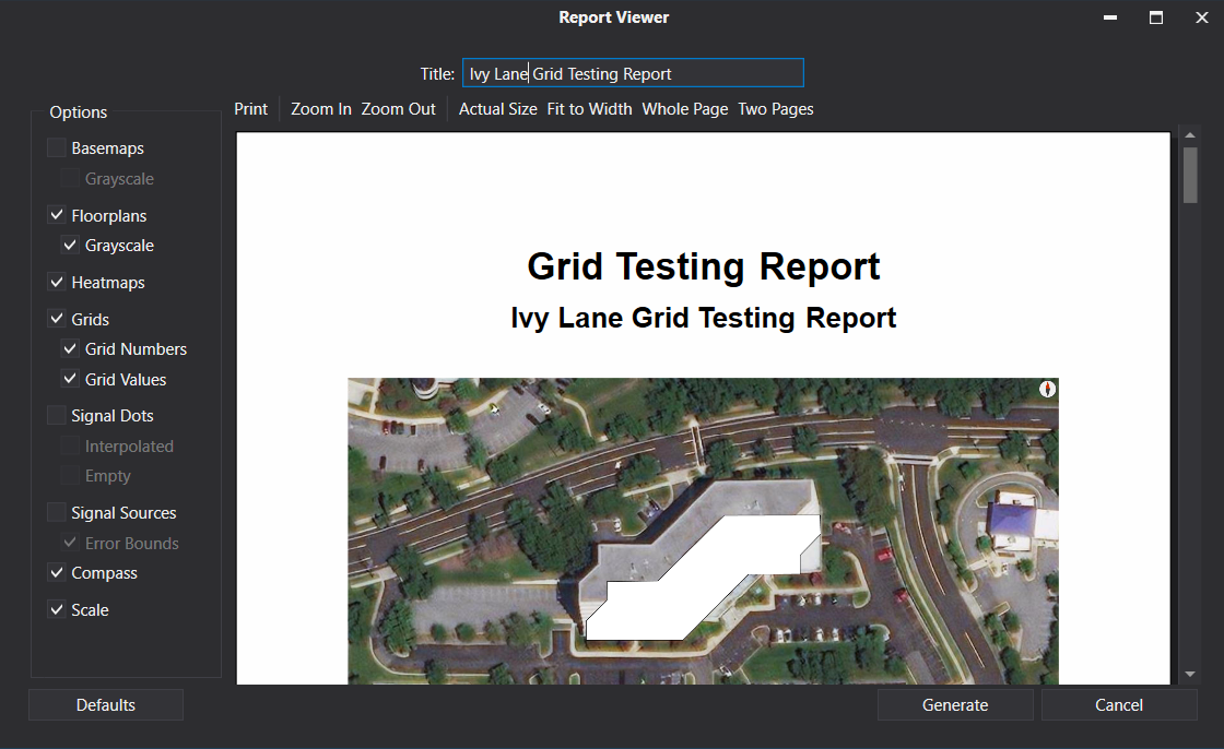 Export - Grid Testing Report PDF