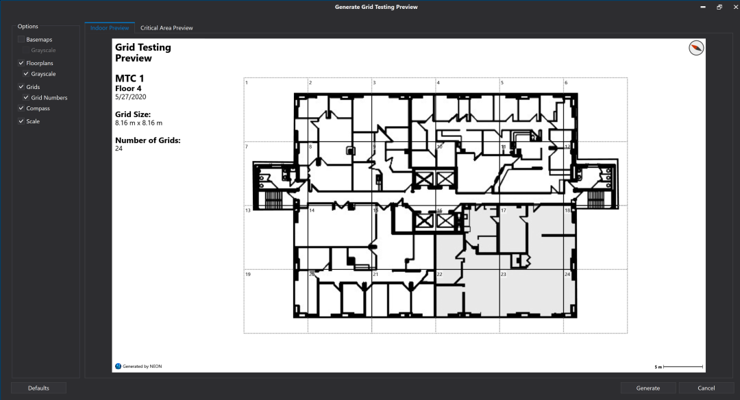 Critical Area Grids Preview